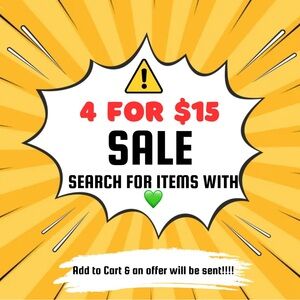 💚 4 for $15 Sale Promotion